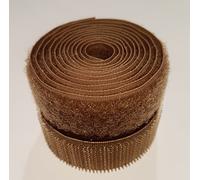 Havana Light Brown 20mm Sew-on Hook & Loop Tape Alfatex® Brand supplied by the Velcro Companies - Various Lengths (Length: 5m)