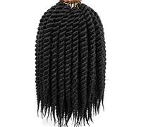 Havana Mambo Twist Senegalese Crochet Braids Braiding Hair 70gram 12 roots/Pack (#1B)