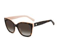Havana Pink/Brown Shaded Sunglasses, female, Kate Spade, Sunglasses, Brown, 55 MM, Accessories 55 MM