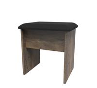 Havana Ready Assembled Dressing Table Stool - Vintage Oak - Welcome Furniture | TJ Hughes