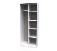 Havana Ready Assembled Open Wardrobe - White Matt - Welcome Furniture | TJ Hughes
