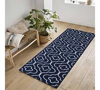 Serdim Rugs Washable Door Mat Kitchen Mats Non Slip Quatrefoil Design Hall Runner- Indoor Door Mat - Hallway-Passage Corridor Doormats - Floor Mat