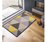 Havana Washable Non-Slip Kitchen Floor Mat, Triangle, Dark Gold, 57x90cm