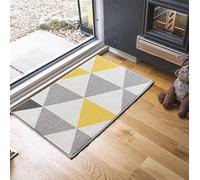 Havana Washable Non-Slip Kitchen Floor Mat, Triangle, Light Gold, 57x90cm