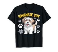 Havanese Boy Cute Dog Lover Design T-Shirt