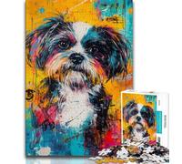 Havanese Dog 1000 Piece Jigsaw Puzzles for Adults Gifts,Decompressing Intellectual Educational Toy Birthday Present,Gifts,Wall Art 38x26cm
