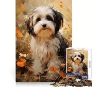 Havanese Dog Jigsaws 1000 Pieces for Adults Enjoyable Game Smooth Thick Family Enjoyable Room Art (38x52cm)