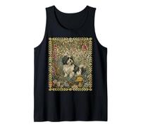 Havanese Dog William Morris Floral Cottagecore Art Tank Top