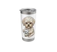 Havanese Dog with Cup Coffee Says No, ähm Einfach nö Stainless Steel Insulated Tumbler