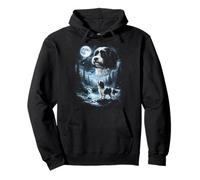 Havanese Howling to the Moon Retro 90's Dog Pullover Hoodie