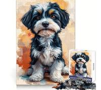 Havanese Jigsaw for Teenagers1000 Pieces Reason Boost DIY Play Playful Challenge (50x75cm)