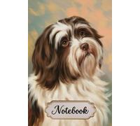 Havanese Notebook For Dog Lovers: 6x9 Lined Journal with Havanese Line Art on Every Page, 120 Pages - Gift for Dog Mom & Breeder