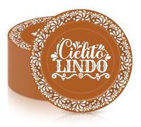 Havawish 100 Pcs Platos De Barro Mexicanos Paper Plates Cielito Lindo Baby Shower Supplies Mexican Plates Terracotta Clay Pottery Cinco De Mayo Wedding Charro Bautizo Decorations (Classic Style,9'')