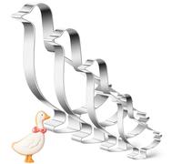 Havawish 4 Pcs Cookie Cutter Set 2 in to 5 in Cookie Cutter Stainless Steel for Baking Fondant Fruit Bread Birthday Party Decorations (Goose)