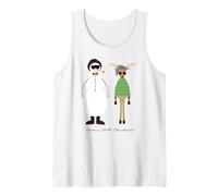 Have a Chill Xmas Cute Hipster Rudy Reindeer Snowman Tank Top
