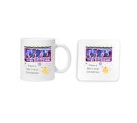 Have a fabulous christmas, xmas festive novelty meme british iconic humour comedy cool trendy cute mug and coaster drinking set tea and coffee set cute mug and coaster aesthetic fun funny pretty