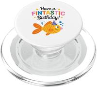 Have a Fantastic Birthday Goldfish Party Hat PopSockets PopGrip for MagSafe