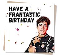 Have a Frantastic Birthday Personalised Franco Colapinto F1 Birthday Card