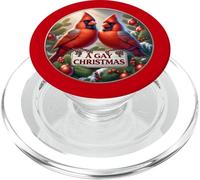 Have a Gay Christmas, Two Male Cardinals, Merry Christmas PopSockets PopGrip for MagSafe