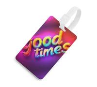 Have A Good Time Luggage Tags for Suitcases Handbag Tag Labels Travel Accessories Privacy Cover ID Label