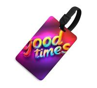 Have A Good Time Luggage Tags for Suitcases Handbag Tag Labels Travel Accessories Privacy Cover ID Label