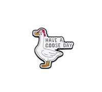 Have A Goose Day Brooch, Silly Goose with Sunglasses Enamel Pin, Cute Animal Meme Badge Brooch, Funny Goose Humor Pin, Funny Wholesome Chaos Lapel Badges, Hilarious Gift For Duck Animal Lover Humorous