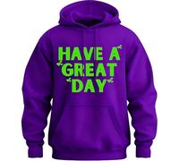 Have A Great Day Hoodie with Middle Fingers, Funny Sweatshirt,Unisex Cotton Hooded Sweatshirt(#13,L)