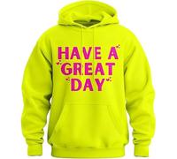 Have a Great Day Middle Finger Hoodie, Middle Finger Hoodie, 2025 Halloween Skeleton Middles Fingers on Sleeve Hoodies (M,XL)