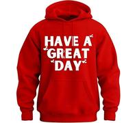 Have a Great Day Middle Finger Hoodie, Middle Finger Hoodie, 2025 Halloween Skeleton Middles Fingers on Sleeve Hoodies (P,S)
