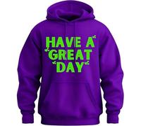 Have a Great Day Middle Finger Hoodie, Middle Finger Hoodie, 2025 Halloween Skeleton Middles Fingers on Sleeve Hoodies (O,M)