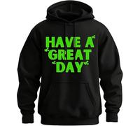 Have a Great Day Middle Finger Hoodie, Middle Finger Hoodie, 2025 Halloween Skeleton Middles Fingers on Sleeve Hoodies (K,L)