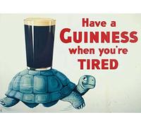 Have A Guinness When Your Tired Turtle Poster/Print/Picture Satin Photo Paper - A3-420mm x 297mm