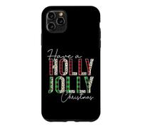 Have A Holly and Jolly Merry Christmas Leopard Buffalo Plaid Case for iPhone 11 Pro Max