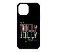 Have A Holly and Jolly Merry Christmas Leopard Buffalo Plaid Case for iPhone 12 Pro Max