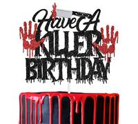 Have A Killer Birthday Cake Topper, Halloween Horror Zombie Vampire Birthday Decor