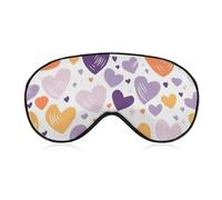 Have A Lot of Heart Eye Mask, Side Sleeping Mask Light Blindfold Sleeping Mask Nose Pad and Elastic Band for Children Women and Men