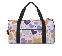 Have A Lot of Heart Gym Bag Sport Gym Tote Bag Lightweight Duffle Bag Carry On Weekender Bags for Women Men, white, One Size