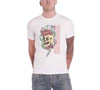 Have A Nice Day Day Snake Skull T Shirt Stereophonics White XXL
