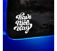 Have A Nice Day Sticker, Kind Words, Spread Peave Love, Vinyl Decal Sticker, Car Van Window Bumper Sticker, Funny Caravan Sticker, JDM Sticker, 155mm