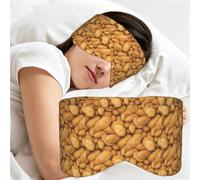 Have A Potato Painting Effect, Sleep Mask for Home Travel, Full Eye Covers Light Blocking Eye Mask Sleep Eye and Ear Muffs