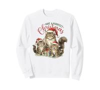 Have A Purrfect Christmas Cat Maine Coon Family Santa Hat Sweatshirt
