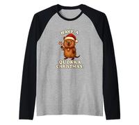 Have A Quokka Christmas Cute Quokkas Funny Quokka Lover Raglan Baseball Tee