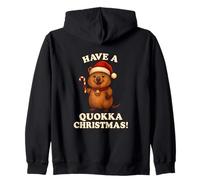 Have A Quokka Christmas Cute Quokkas Funny Quokka Lover Zip Hoodie