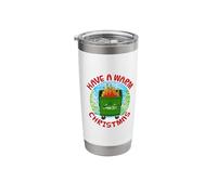 Have A Warm Christmas, Dumpster Fire Sarcasm Funny Stainless Steel Insulated Tumbler