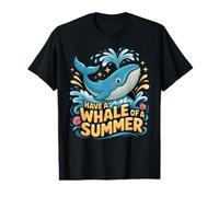 Have A Whale of A Summer Ocean Sunny Puns Value Graphic T-Shirt