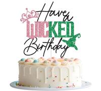Have a Wicked Birthday Cake Topper, Wicked Birthday Party Decorations, Pink Goes Good with Green, Movie Princess Witch Party Decorations