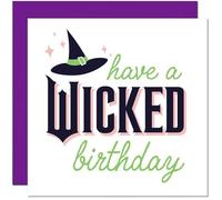 Have a Wicked Birthday - Wicked Birthday Card - Witch Witchcraft Bday Card for women