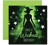 Have a Wicked Birthday - Wicked Birthday Card - Witch Witchcraft Bday Card for Women, Daughter, Sister, Niece, Coworker, Bestie - Musical - Blank Inside with Envelope
