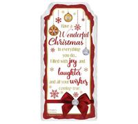 Have A Wonderful Christmas Design Hanging Plaque