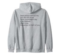 Have A Wonderful Day & Be Blessed Much Love (Back Print) Zip Hoodie